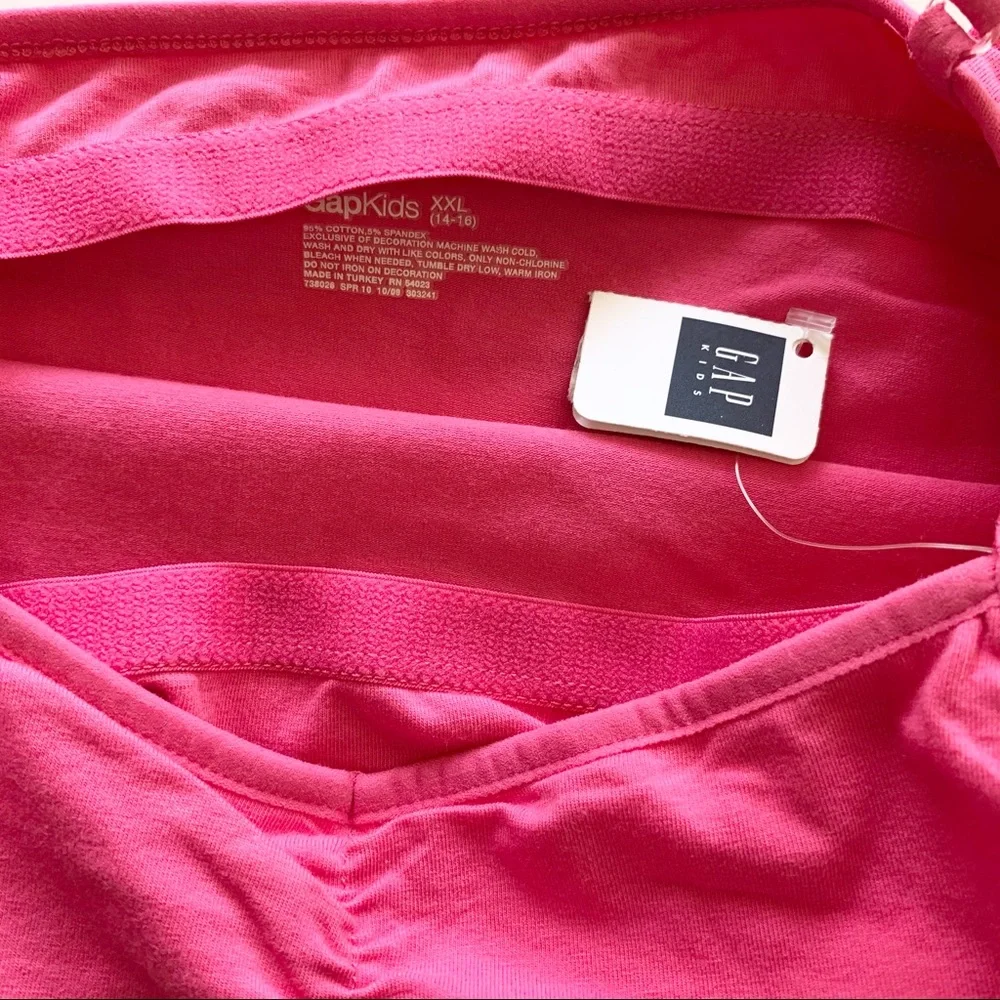 🌸New🌸 Girls Tank Top Gap Pink Size 14 16 NWT